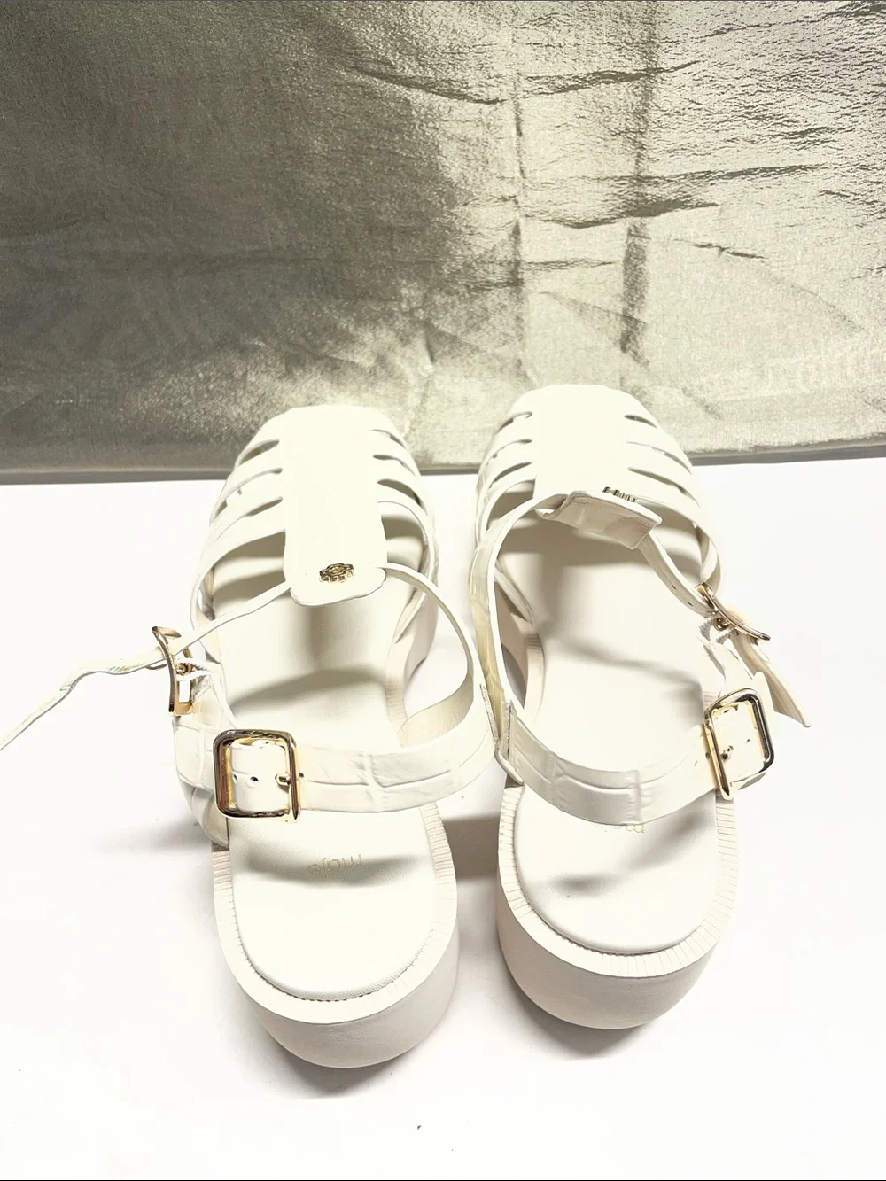 Fisher Strappy Slingback Lug Platform Sandals
